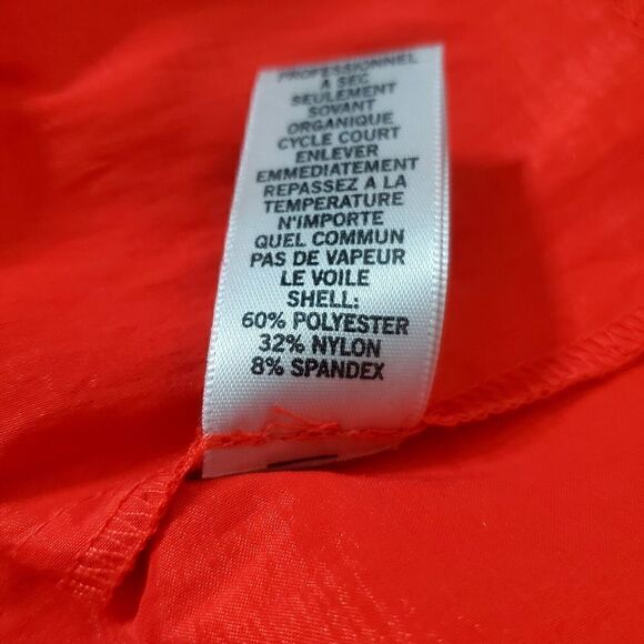 VTG CACHE Rosette Cocktail Dress Size 6 Red Stretchy 3D V-Neck Sleeveless Womens - Picture 11 of 11